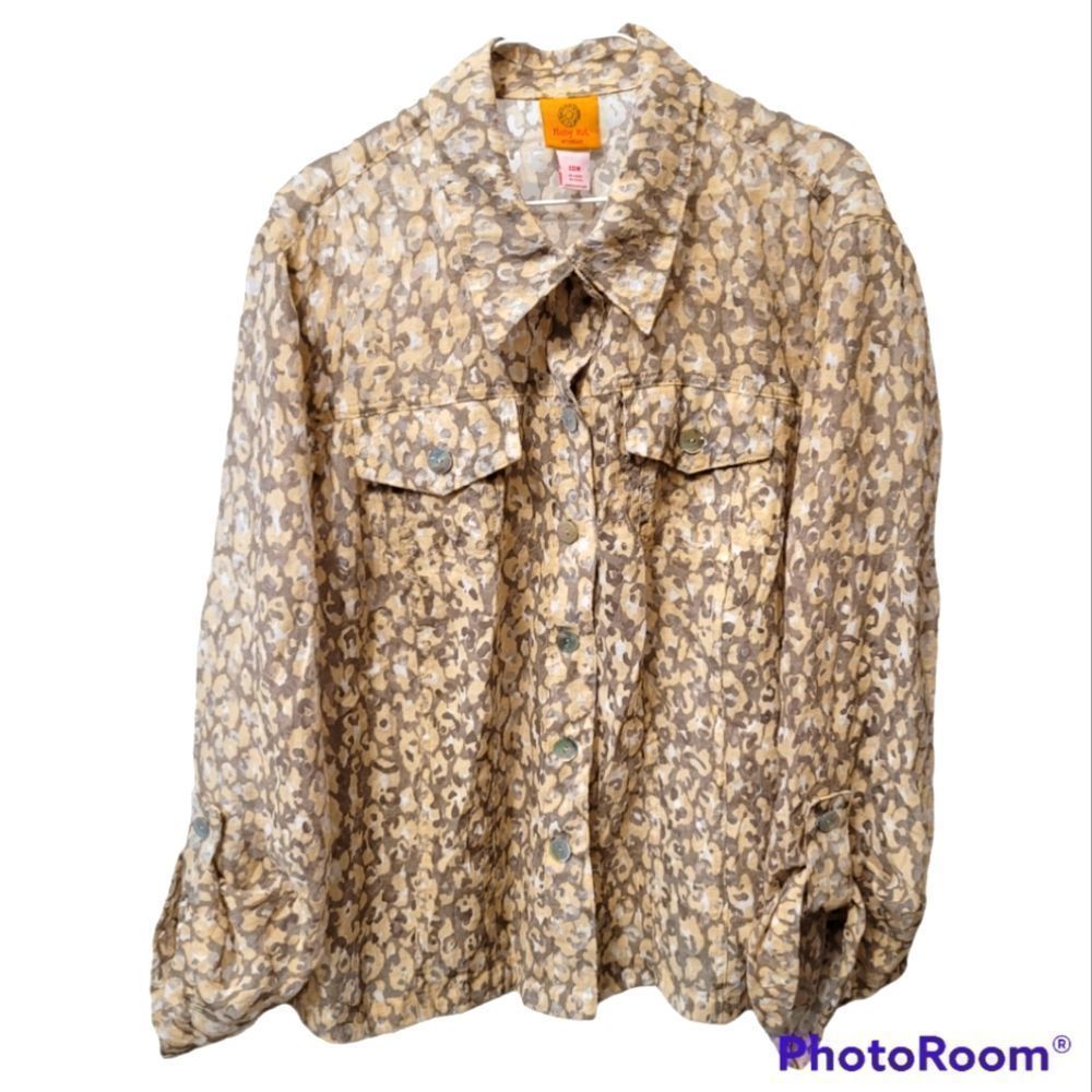 Ruby Rd. Woman Sheer Jacket/Shacket, Plus Size 20W